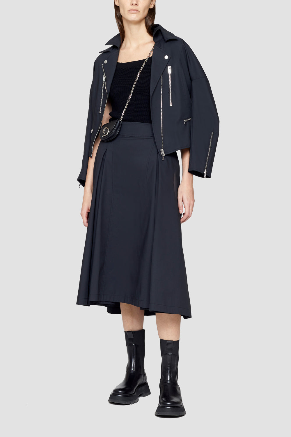 Box-Pleat A-Line Midi Skirt – Phillip Lim - Main Image