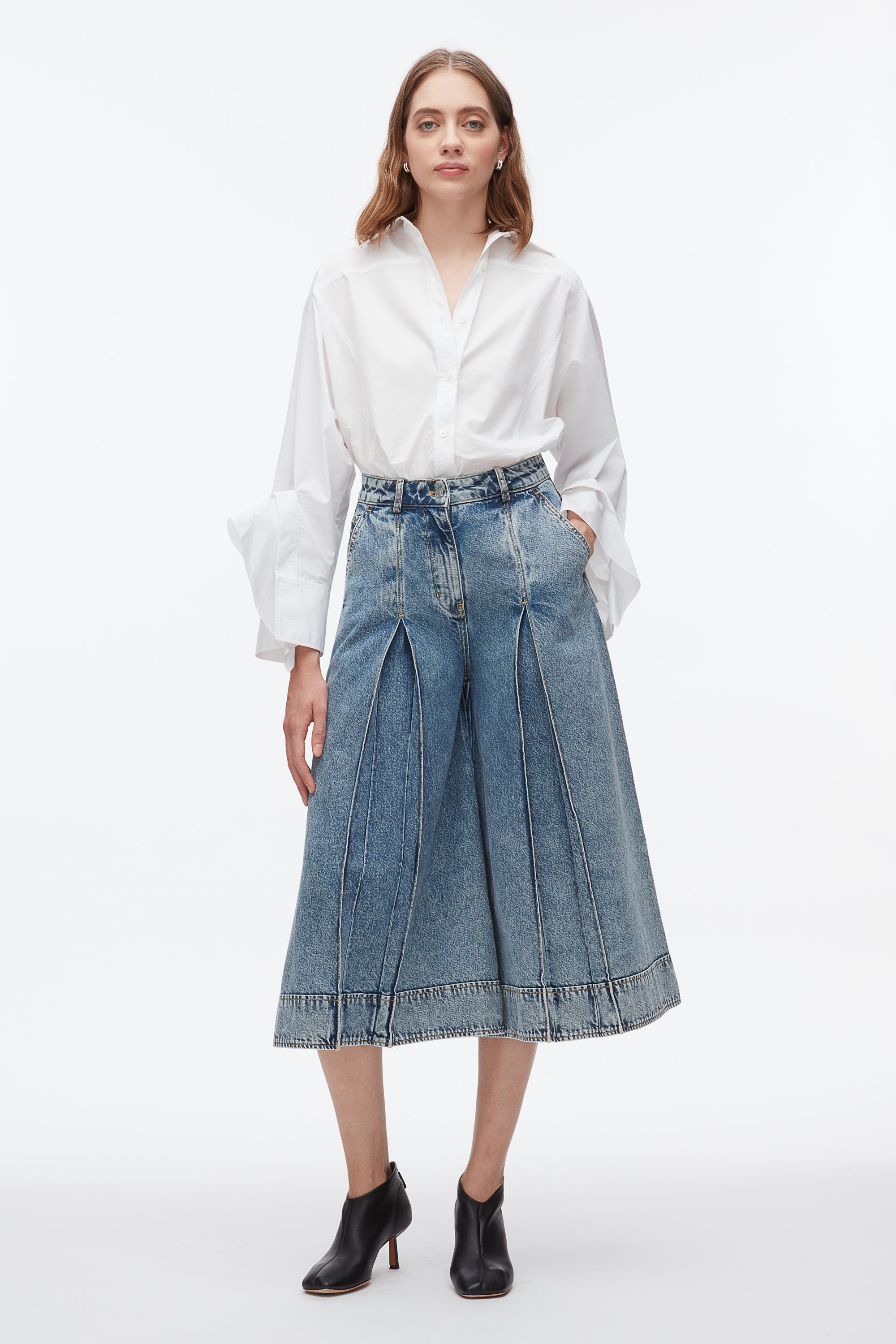 Pleated Denim Culottes – 3.1 Phillip Lim