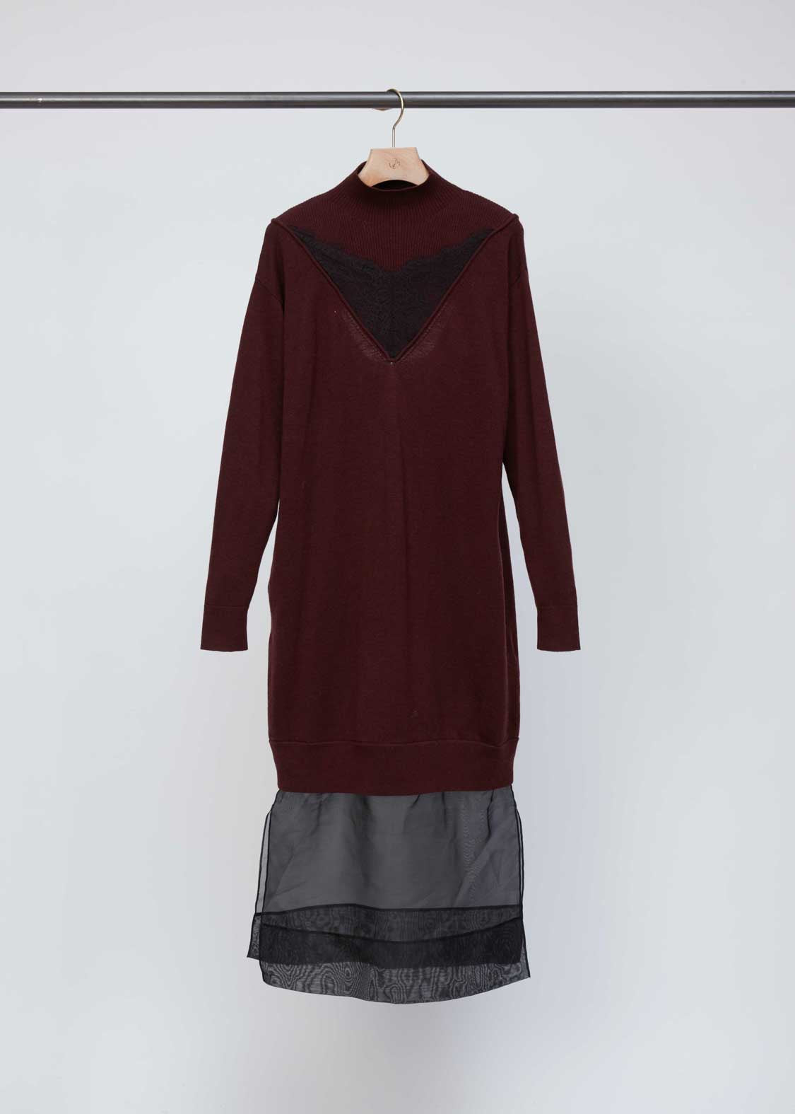 Mockneck Knit Dress with Lace Inlay – 3.1 Phillip Lim