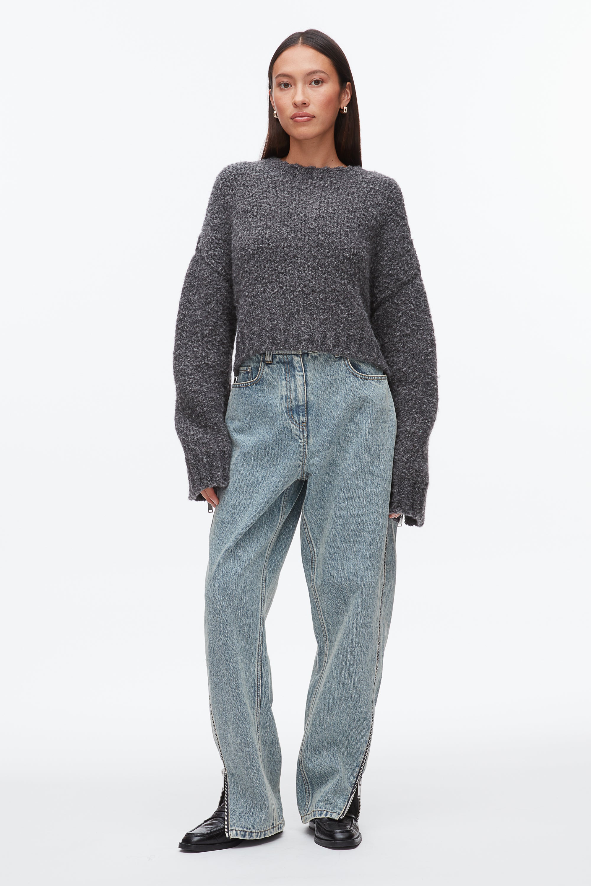 Boucle Zipper Crewneck – 3.1 Phillip Lim