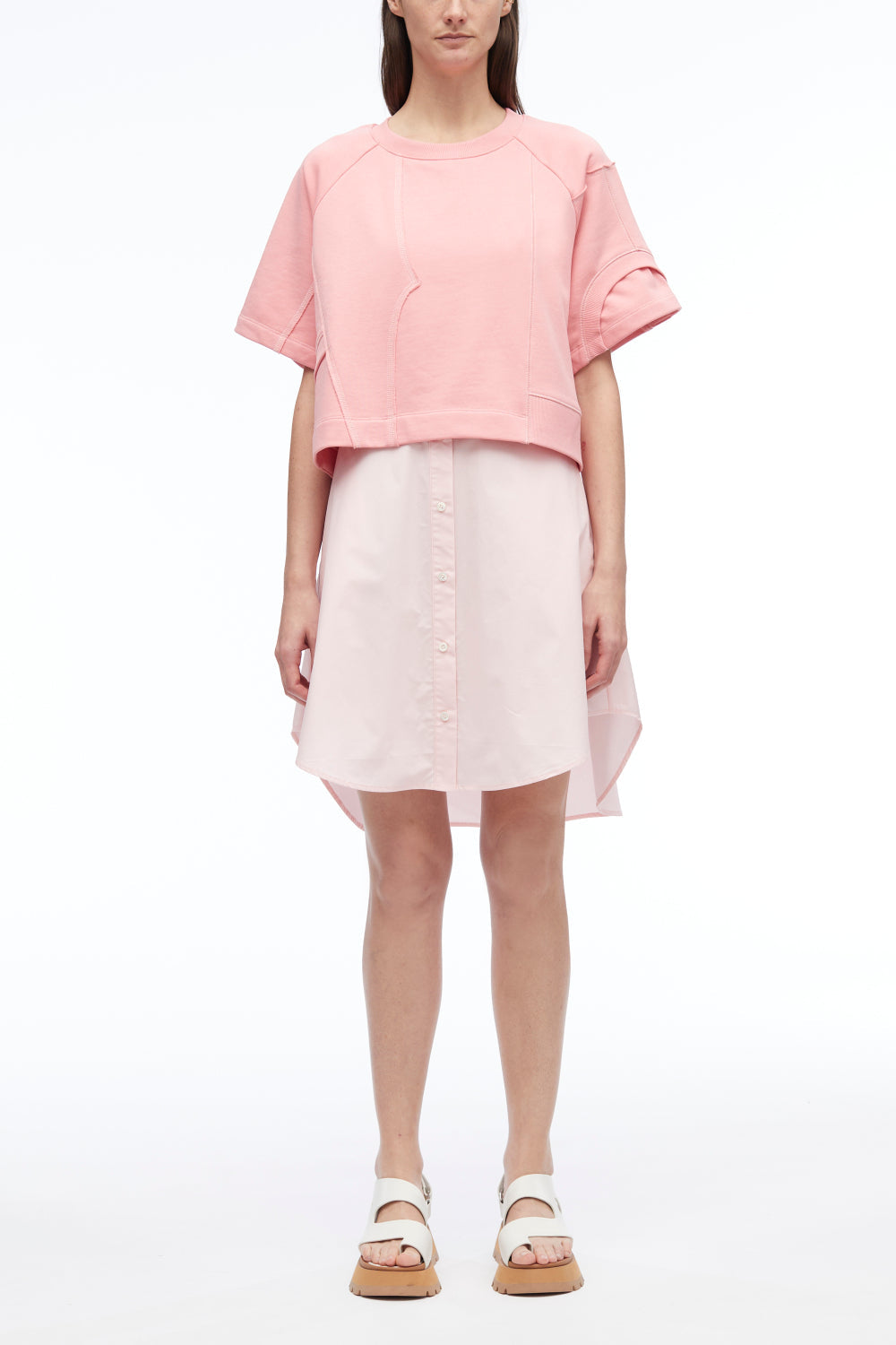 Patched Sweatshirt Combo Dress – 3.1 Phillip Lim