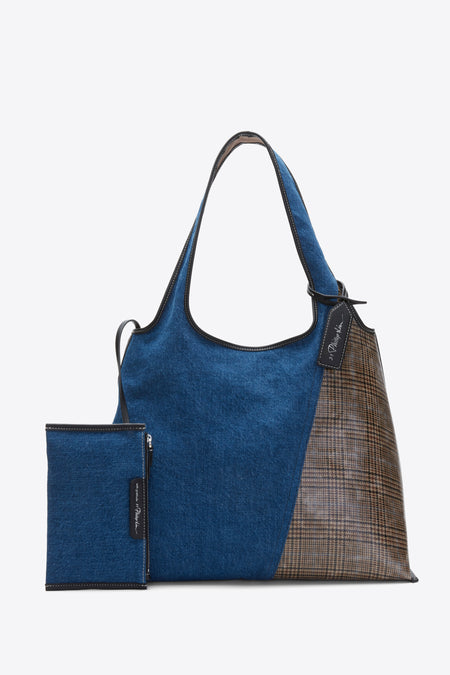 Patchwork Denim Market Tote
