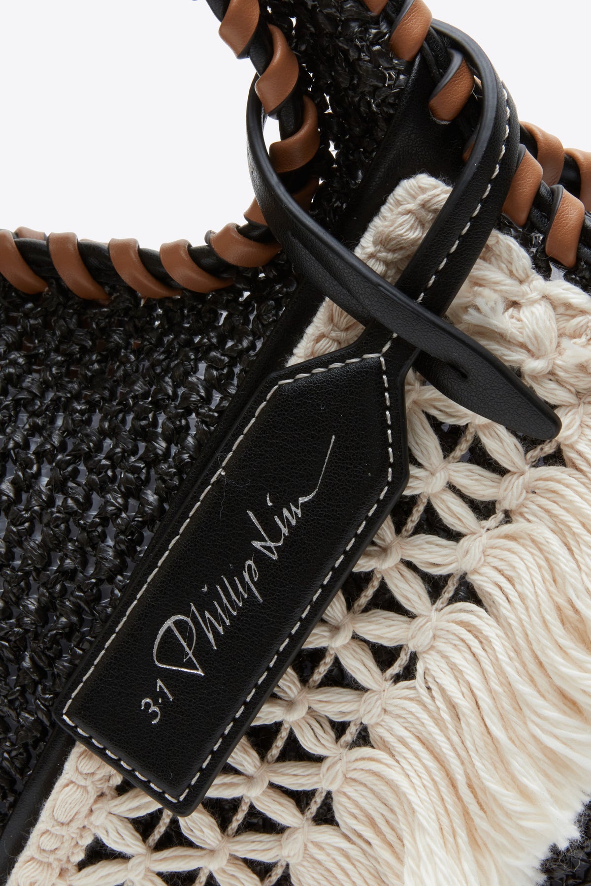Raffia Fringe Mini Market Tote