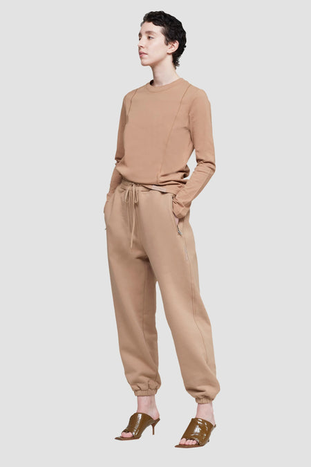 Long Sleeve Shirt with Asymmetric Button Panel