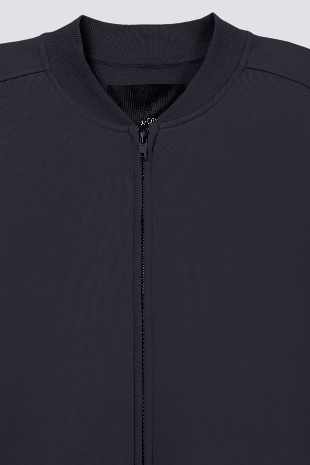 Zipped-Up Bomber Jacket