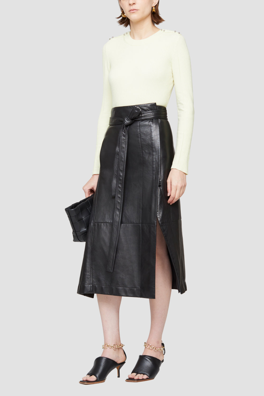 Long Sleeve Wool Ribbed Crewneck Pullover – 3.1 Phillip Lim