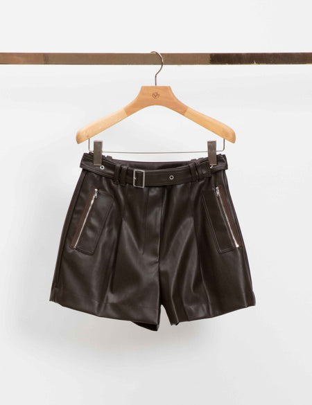 Vegan Leather Cross Front Halter