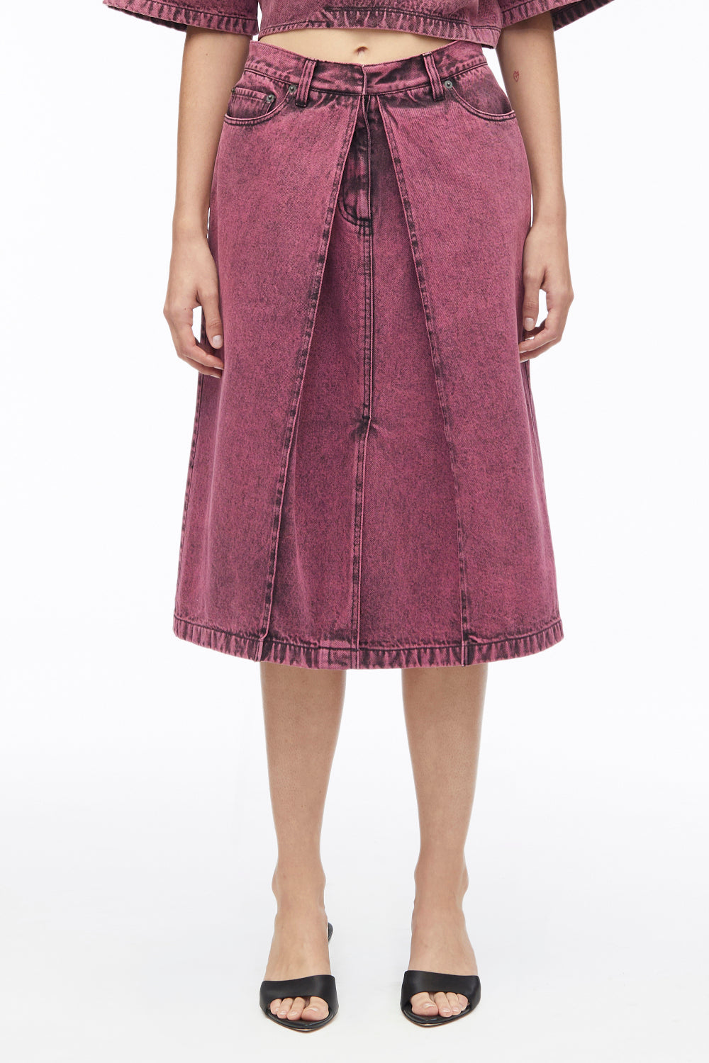 Overdyed Denim Pleated Skirt – 3.1 Phillip Lim