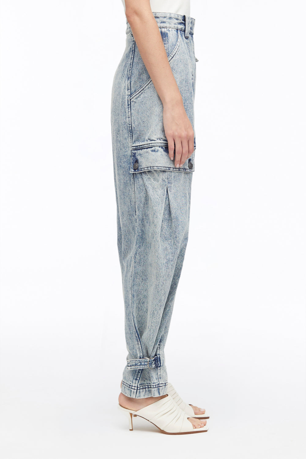 Overdyed Denim Utility Jeans