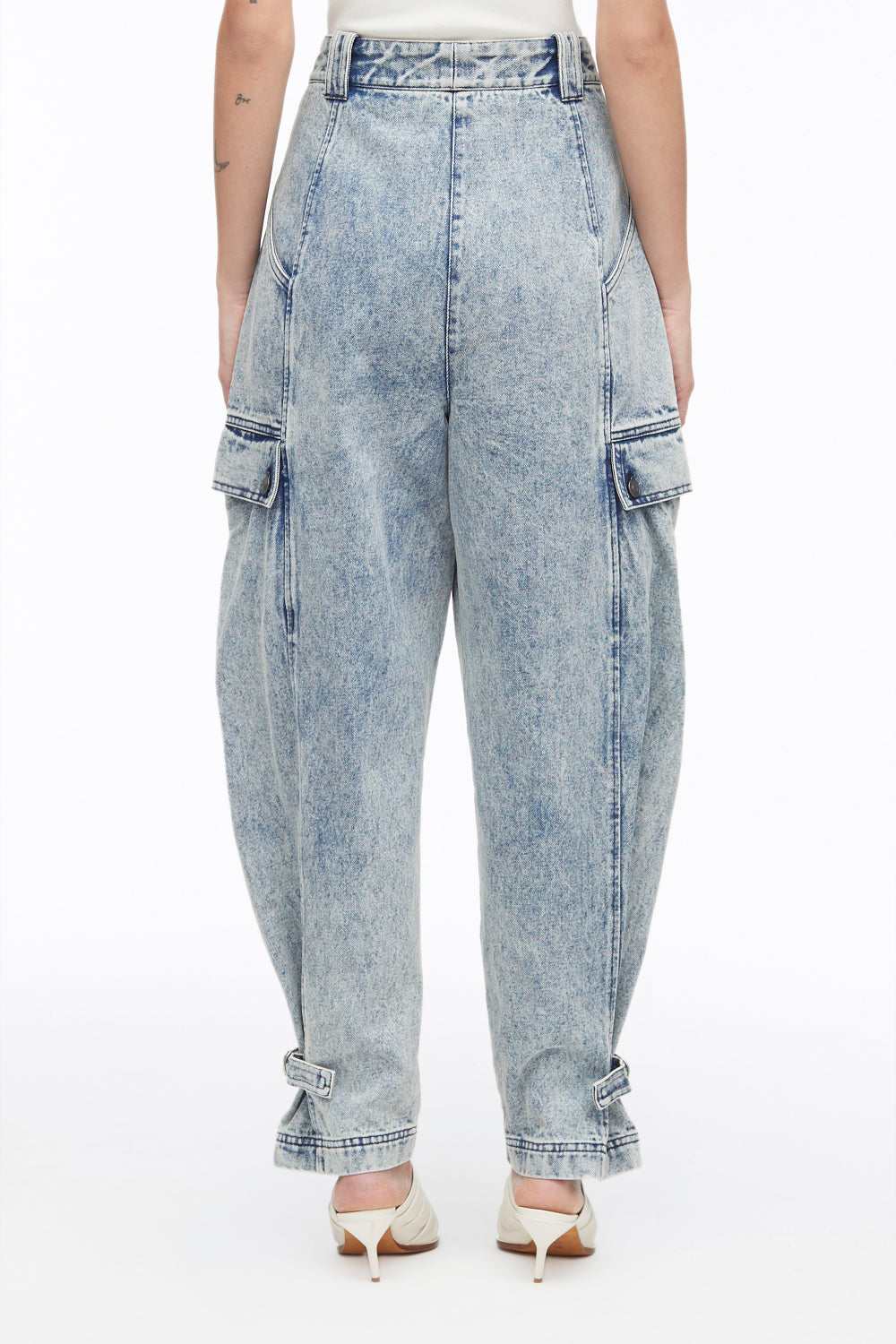 Overdyed Denim Utility Jeans