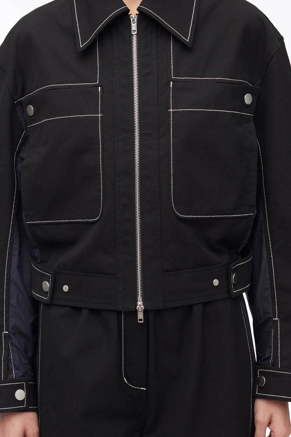 Cotton Canvas Ripstop Combo Jacket