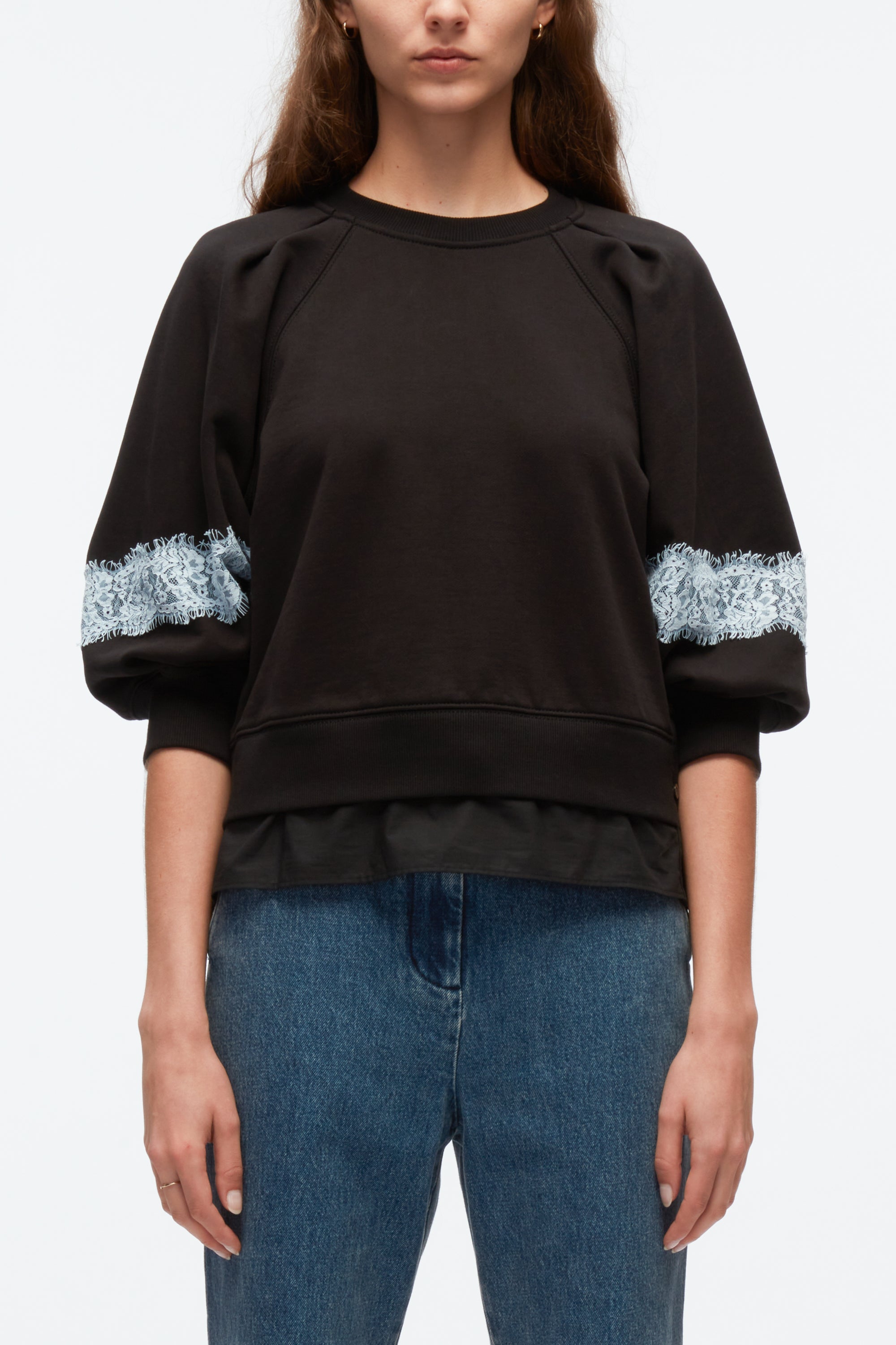 Lantern sleeve sweatshirt online