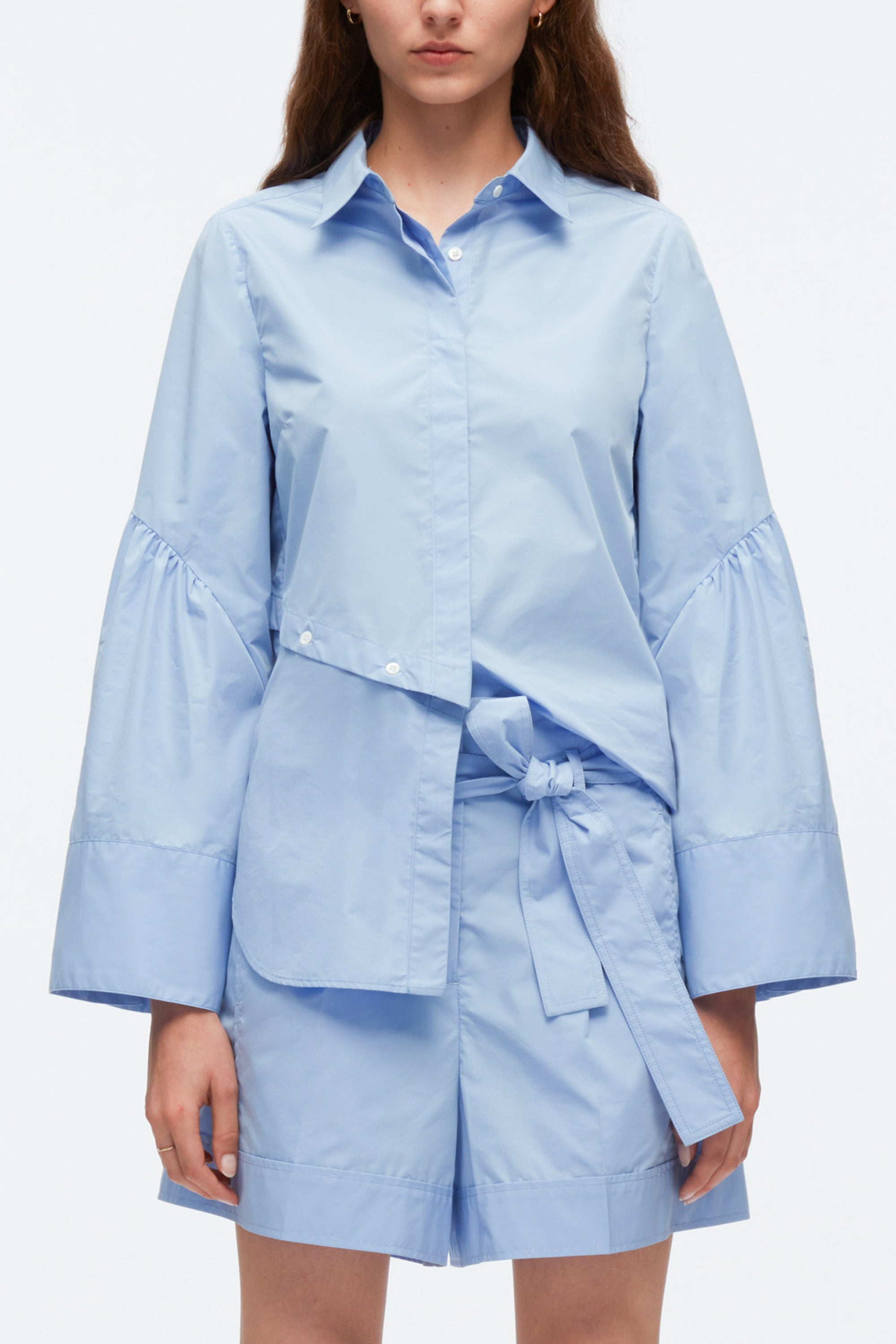 Long Sleeve Shirt with Asymmetric Button Panel – 3.1 Phillip Lim