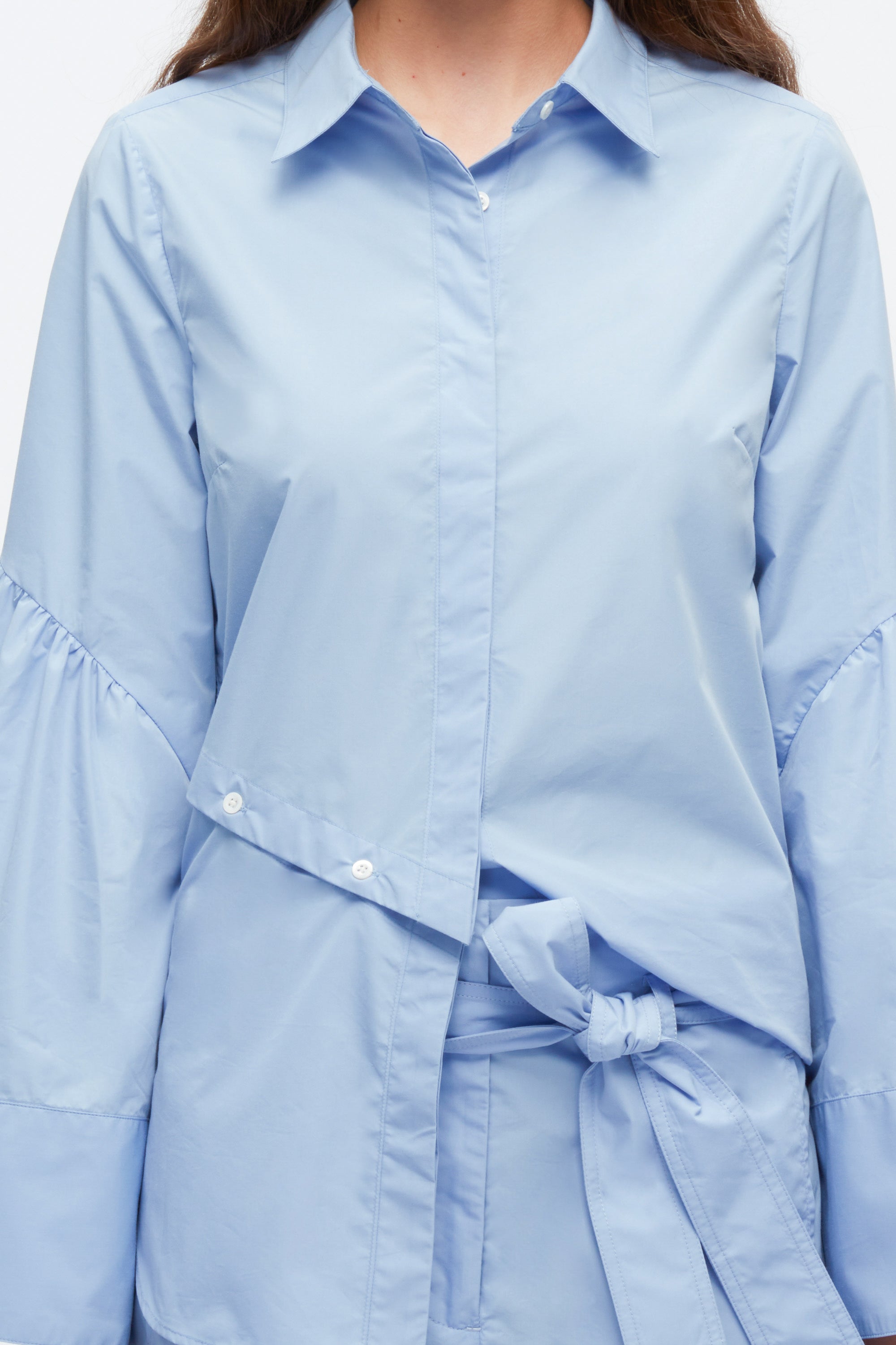 Long Sleeve Shirt with Asymmetric Button Panel – 3.1 Phillip Lim