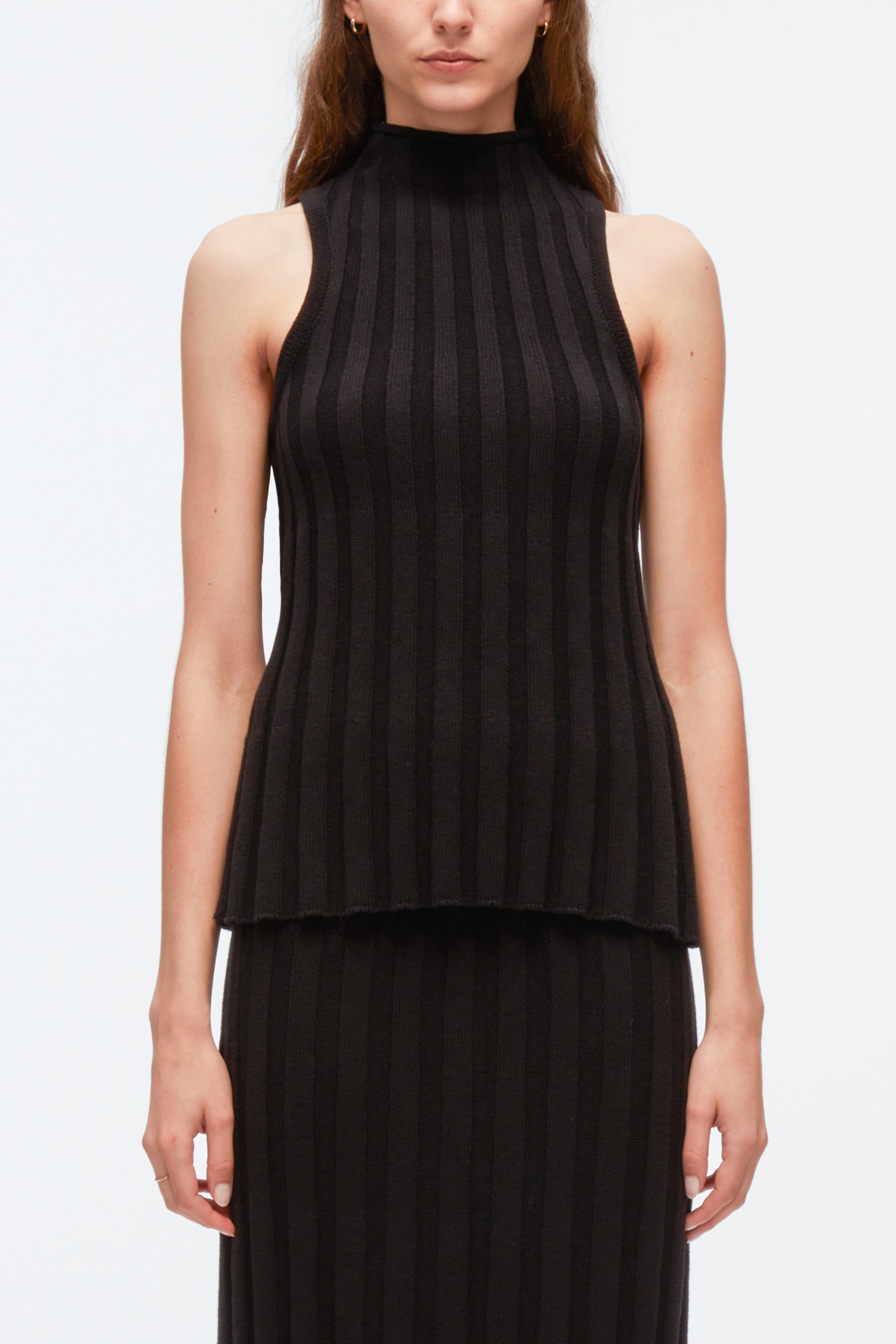 PHILLIP LIM Black newest Knit Turtle Neck Top