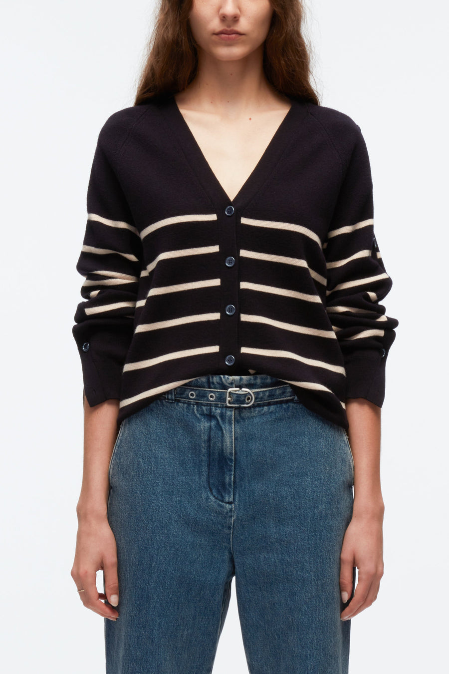 Sailor Stripe Button Sleeve Cardigan – 3.1 Phillip Lim