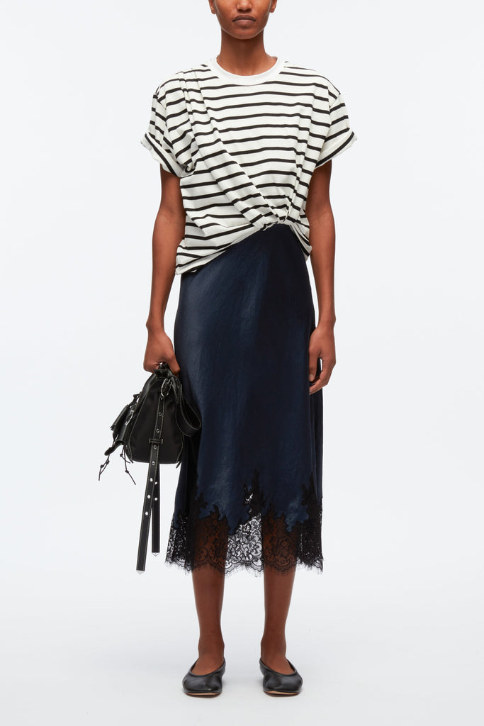 美品 3.1 phillip lim フリルセーター パープル M ノルディック 透かし編み 肩 フリル ニット (75~135cm)(SS(75cm-95cm