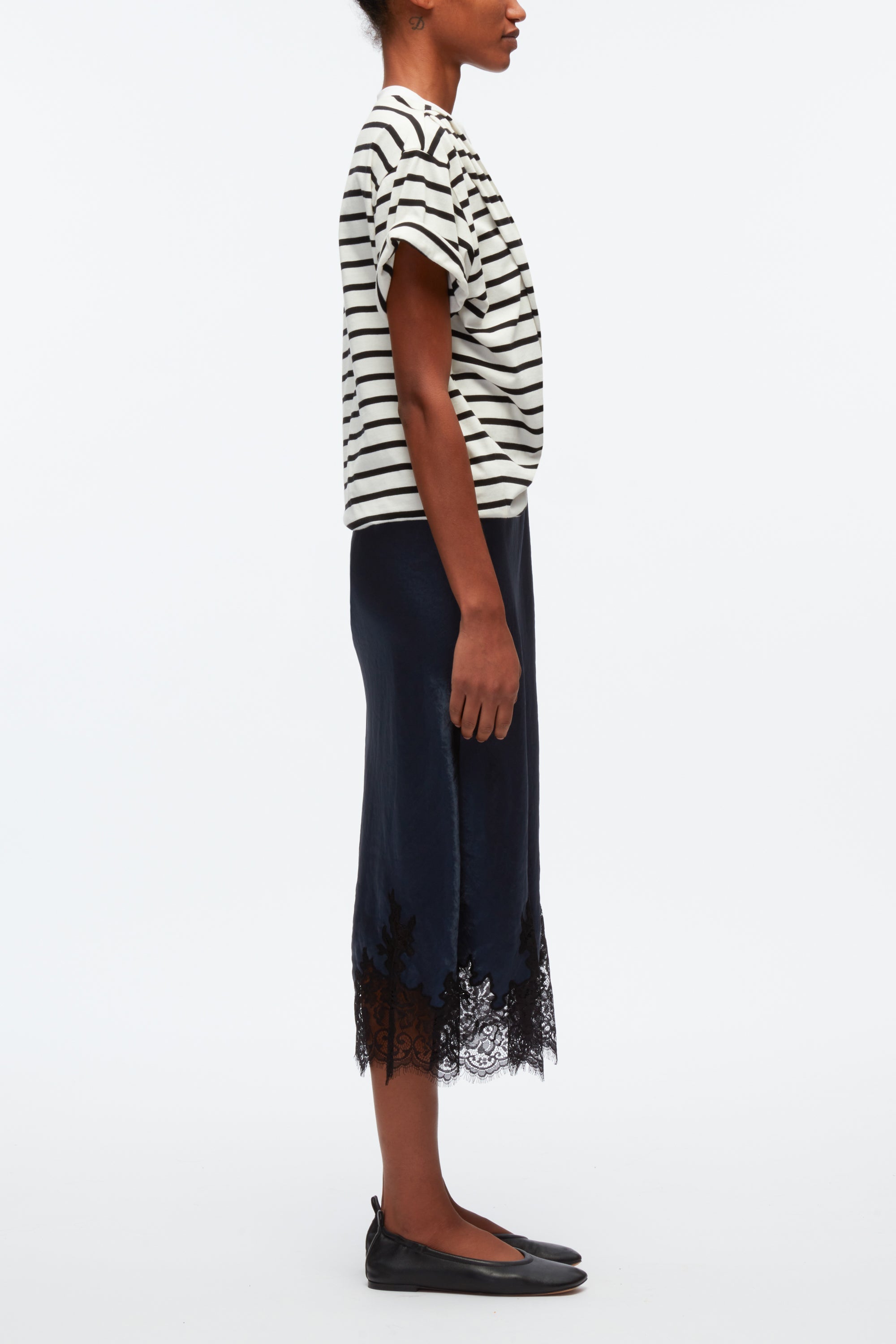 Striped Draped T-shirt Slip Combo Dress – 3.1 Phillip Lim