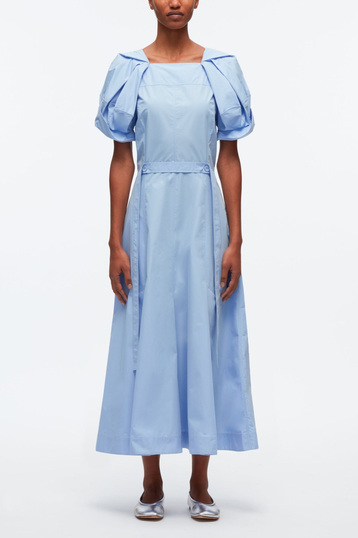 Collapsed Bloom Short Sleeve Belted Dress  3.1 Phillip Lim