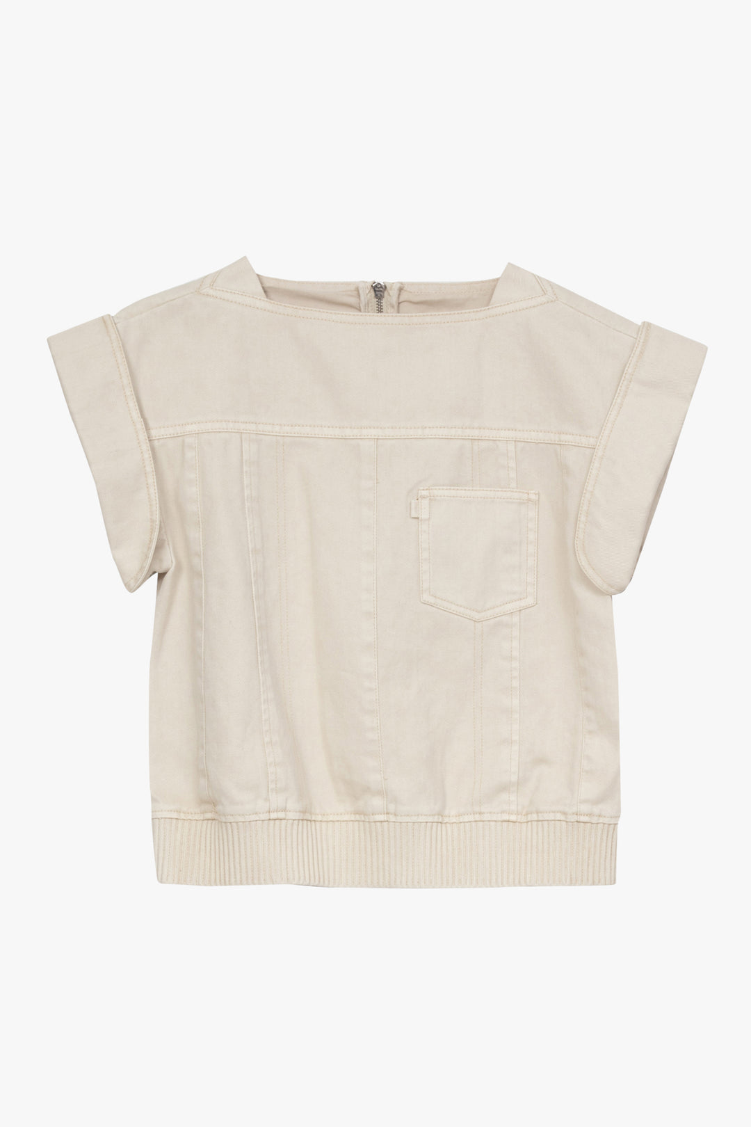 Deconstructed Denim Top
