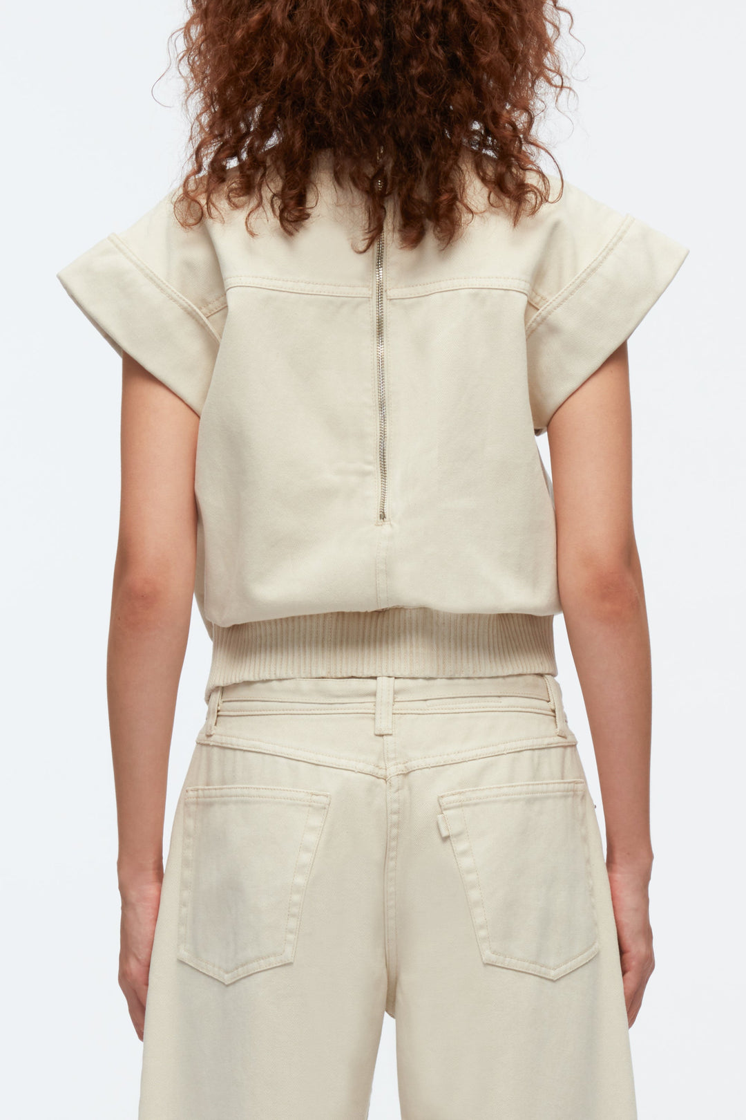Deconstructed Denim Top