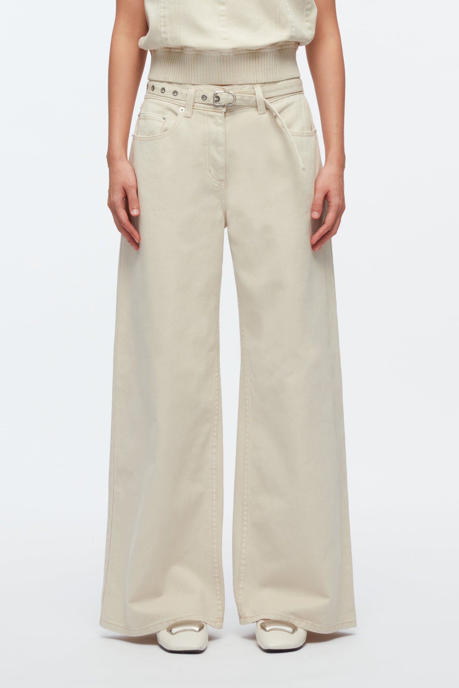 Wide-Leg Belted Jeans – 3.1 Phillip Lim