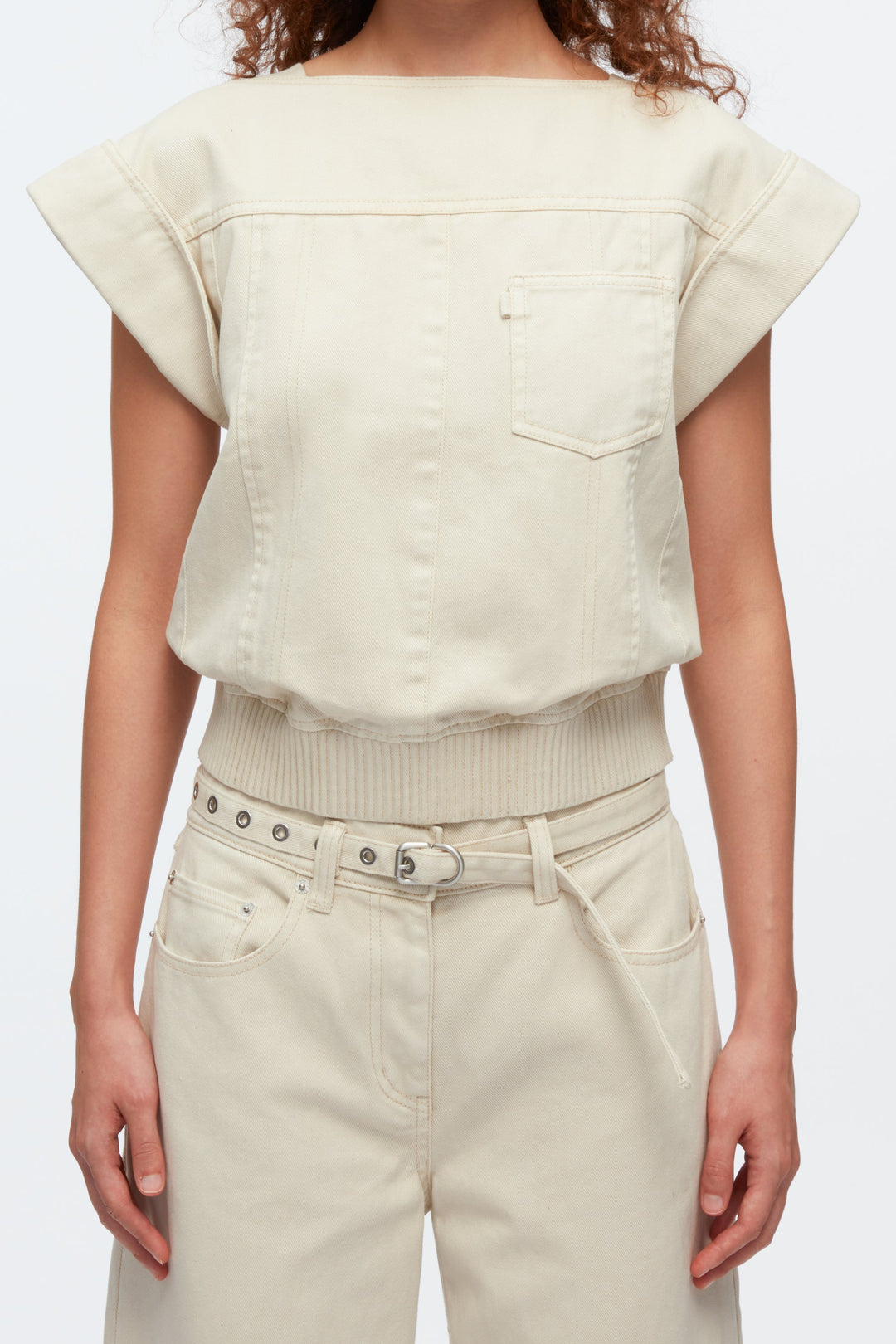 Deconstructed Denim Top