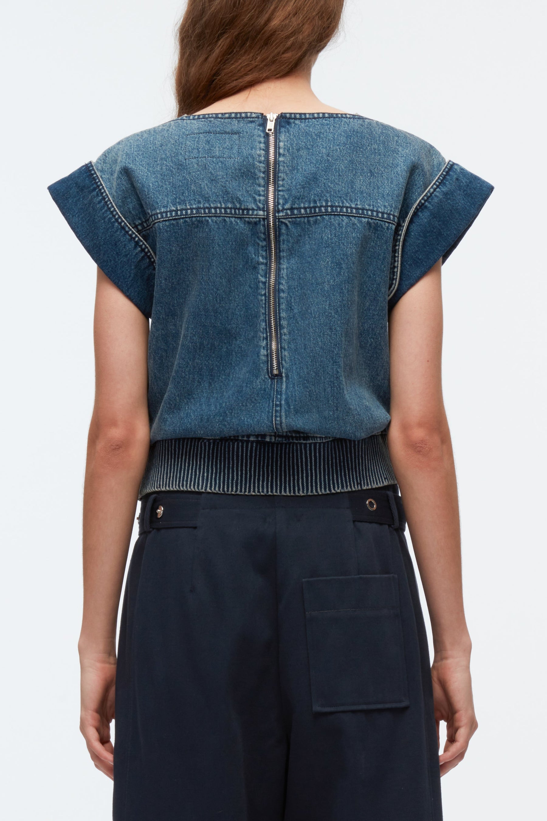 Deconstructed Denim Top