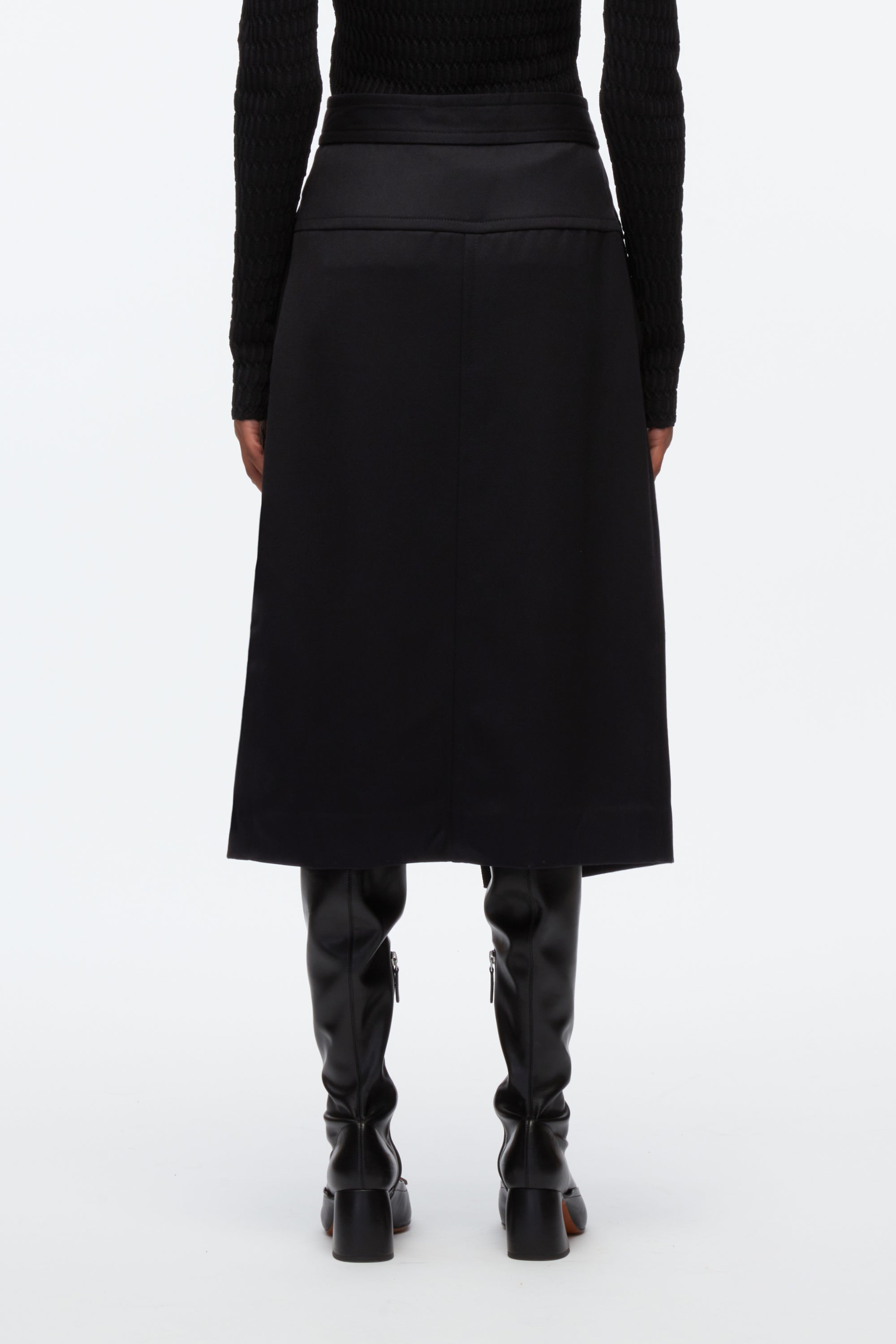 Cavalry Twill Wrap Skirt