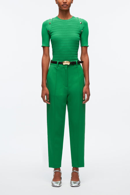 Cropped Wide Leg Origami Trouser