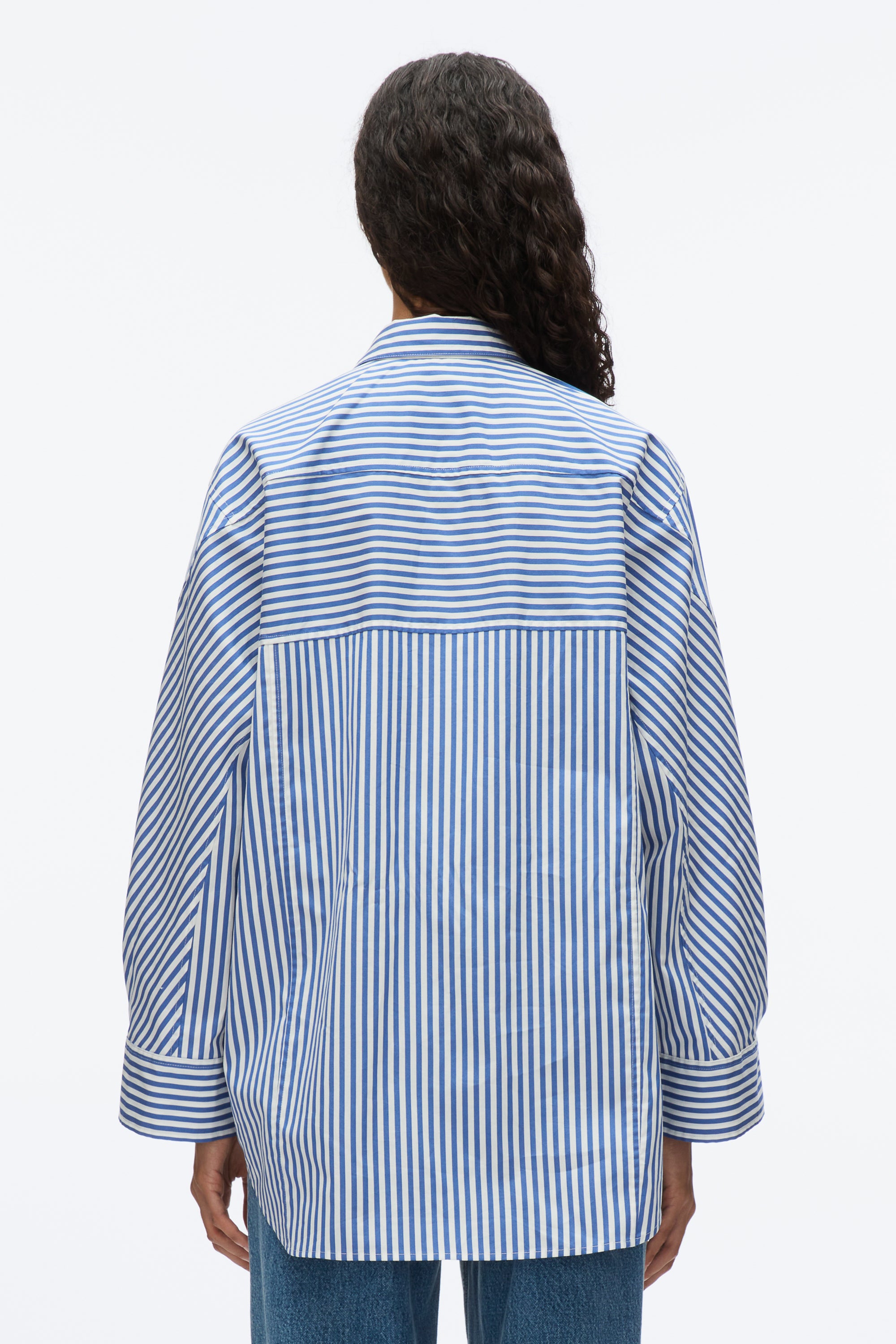 Oversized Stripe Shirt with Cascade Sleeves – 3.1 Phillip Lim