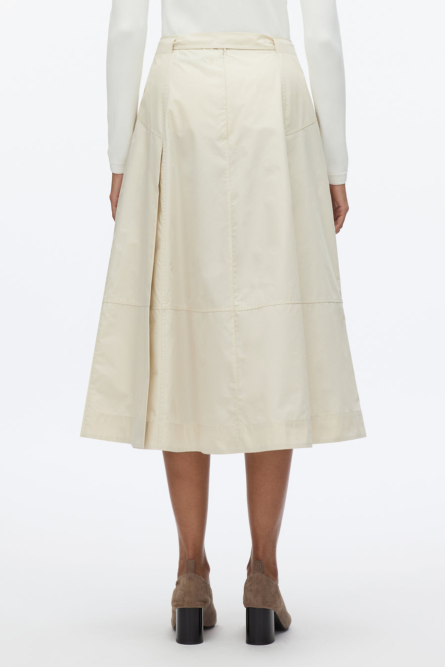 Utility Pleated Skirt With Belt