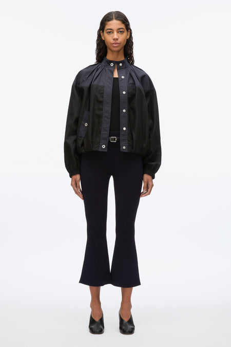 Lantern Sleeve Combo Shirt