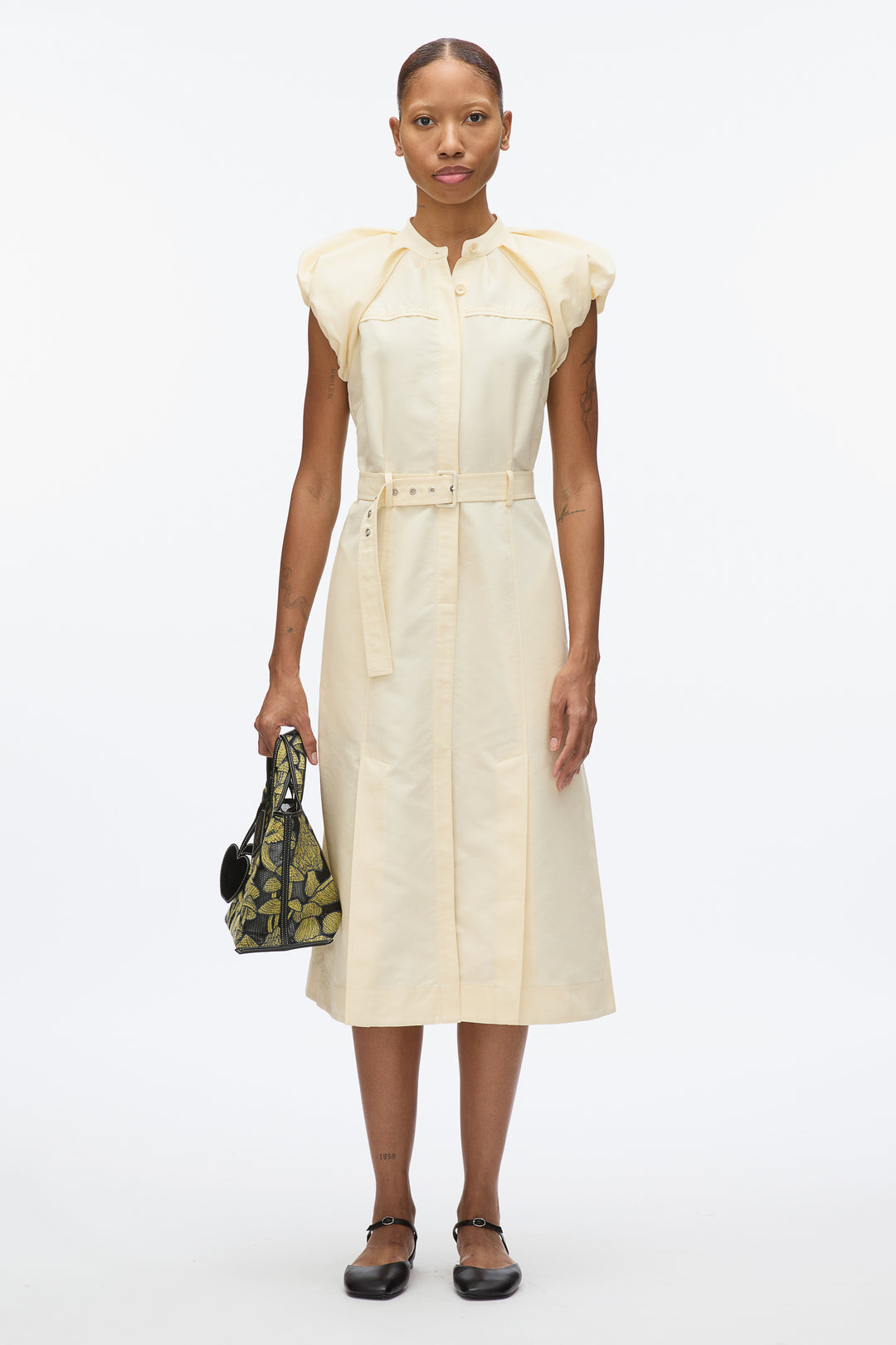 Cloud Sleeve Shirt Dress