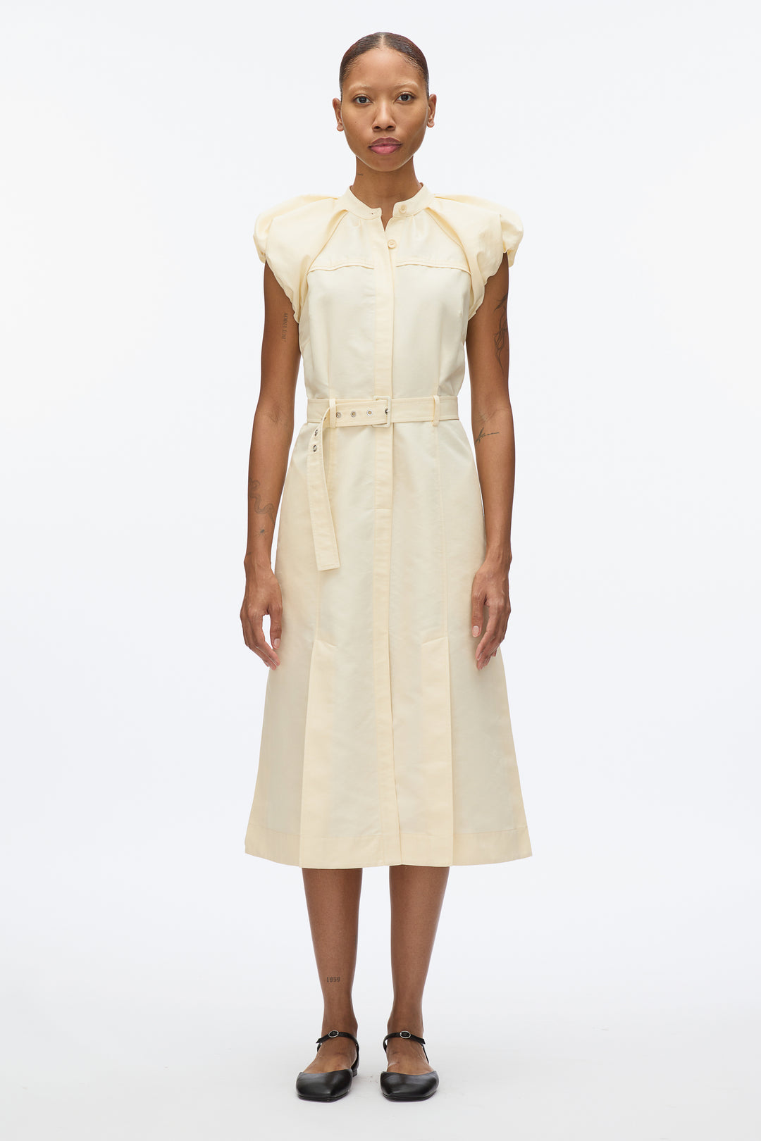 Cloud Sleeve Shirt Dress