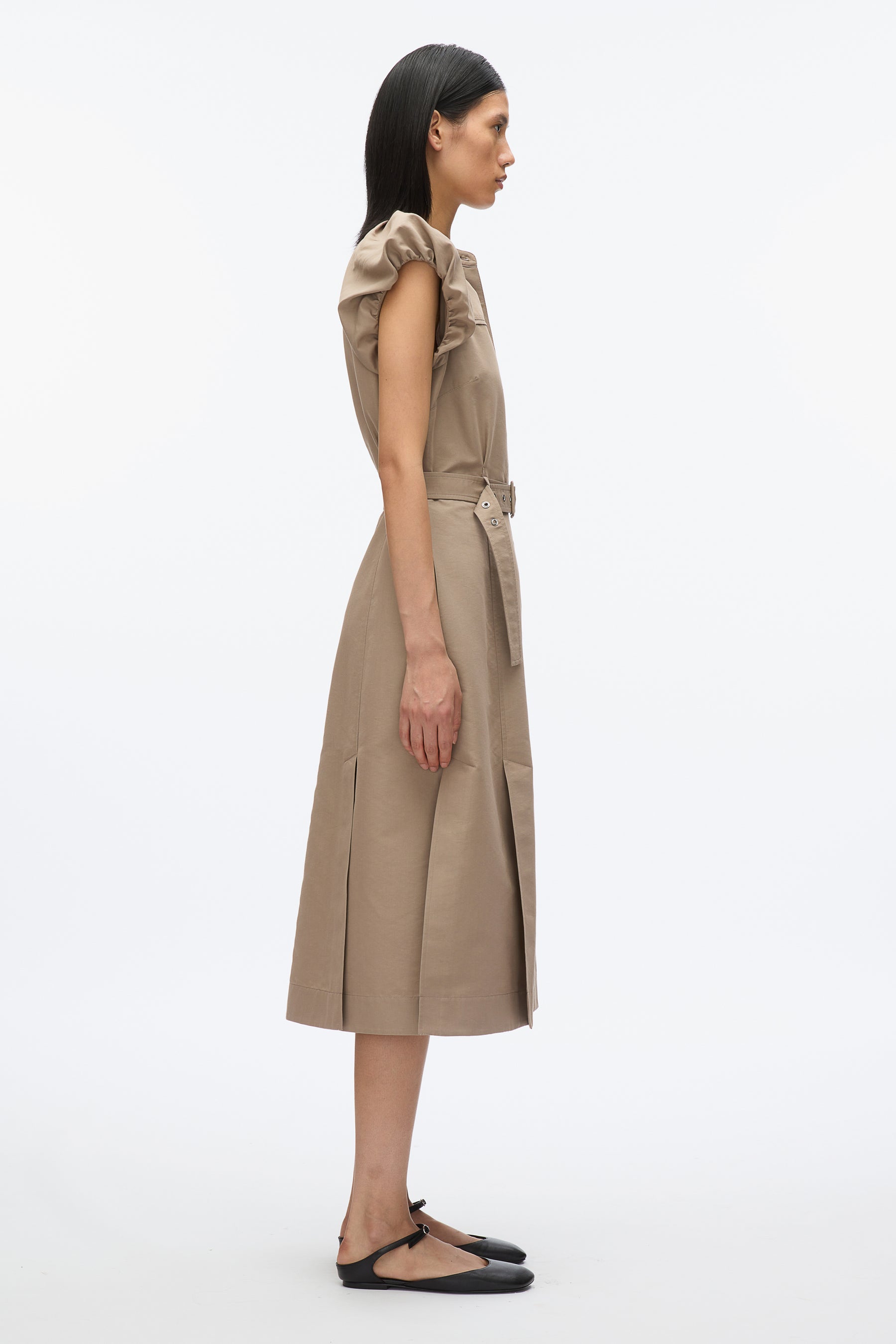 Cloud Sleeve Shirt Dress