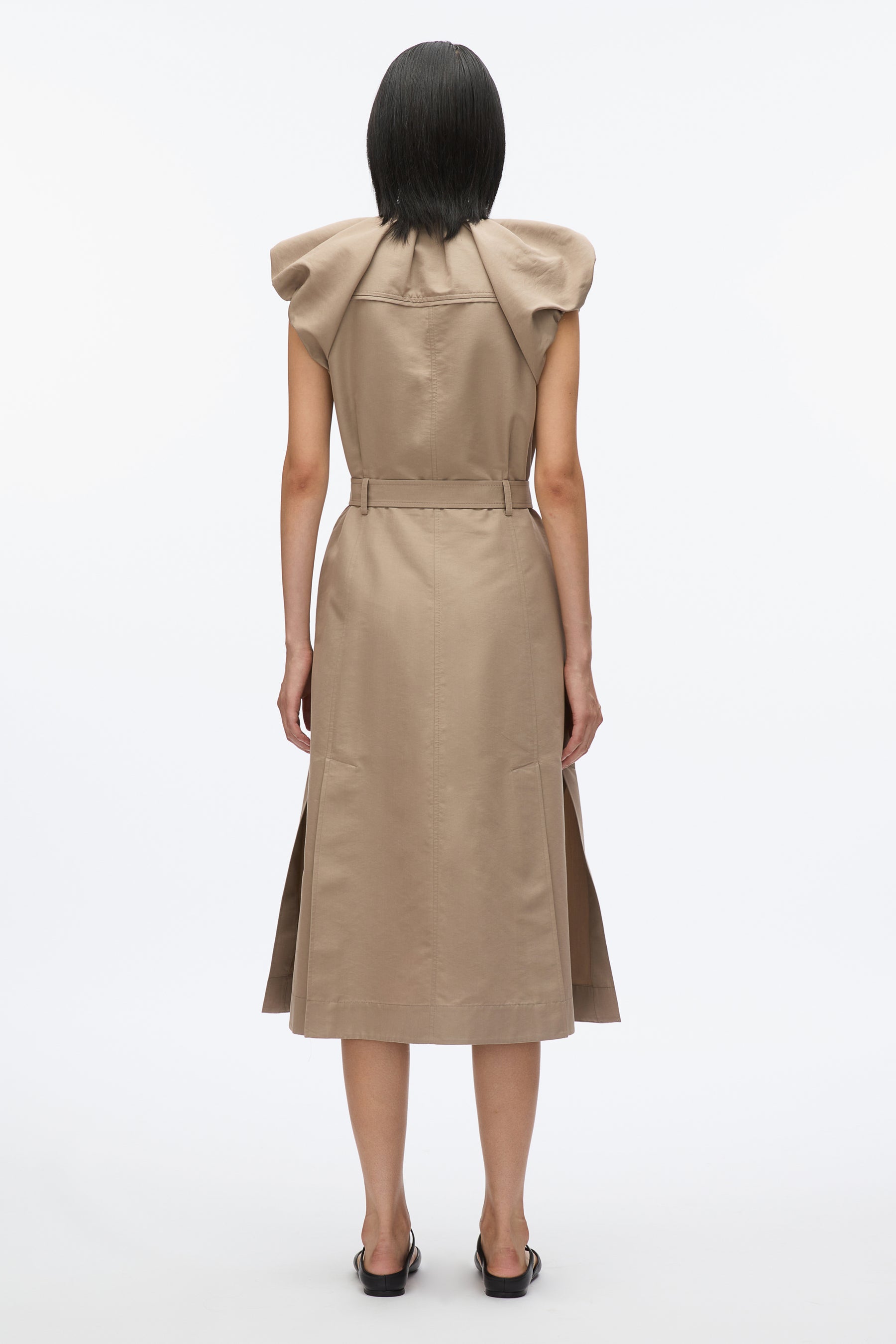 Cloud Sleeve Shirt Dress