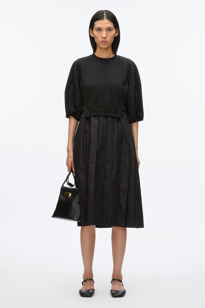 3.1 Phillip Lim】ランタンスリーブコンボプリーツドレス E251