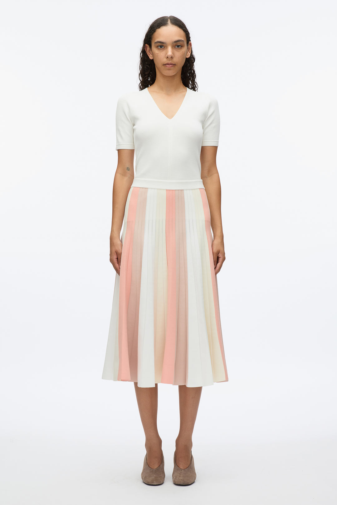 Stripe Knit Skirt