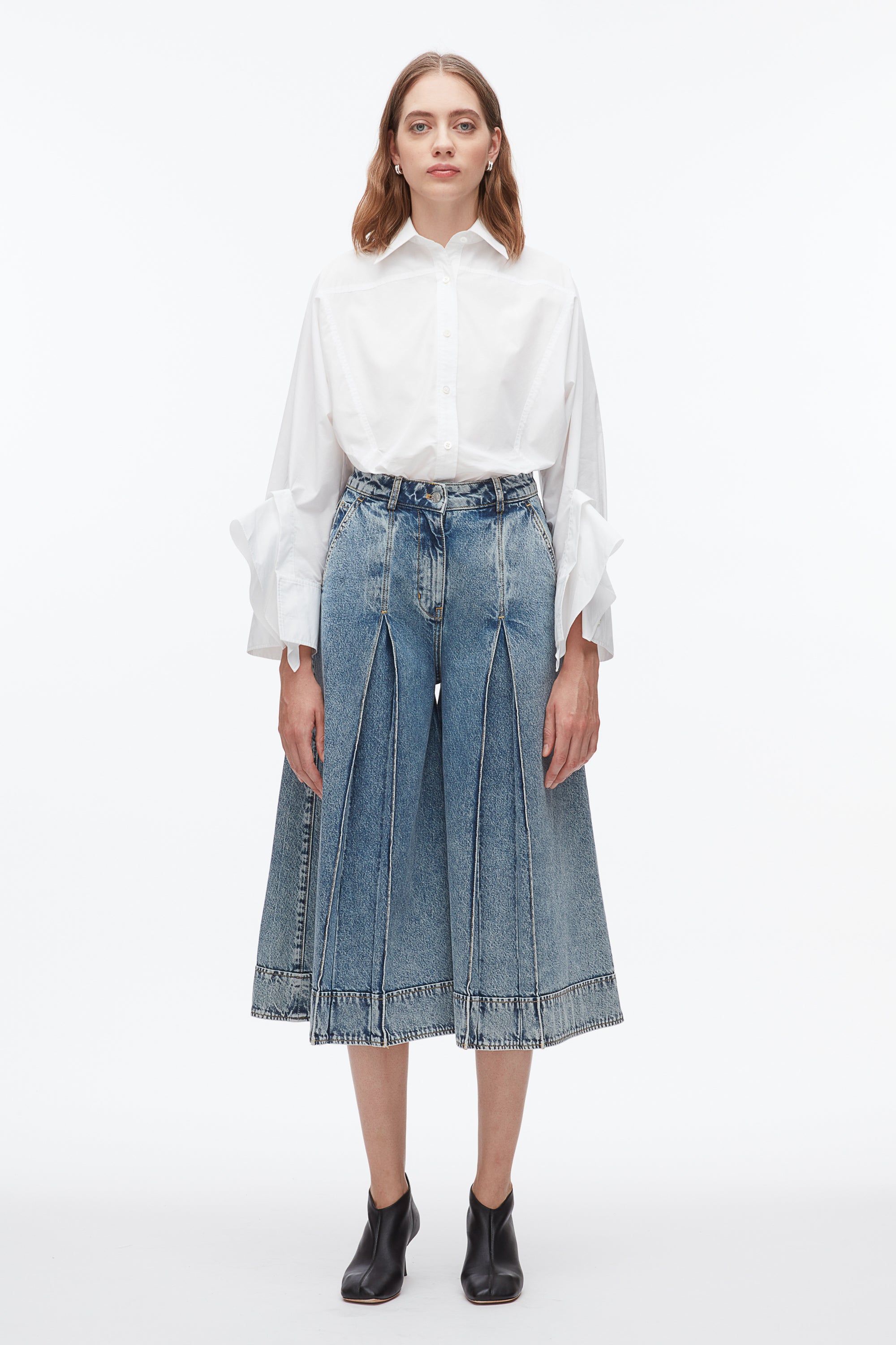 Pleated Denim Culottes – 3.1 Phillip Lim