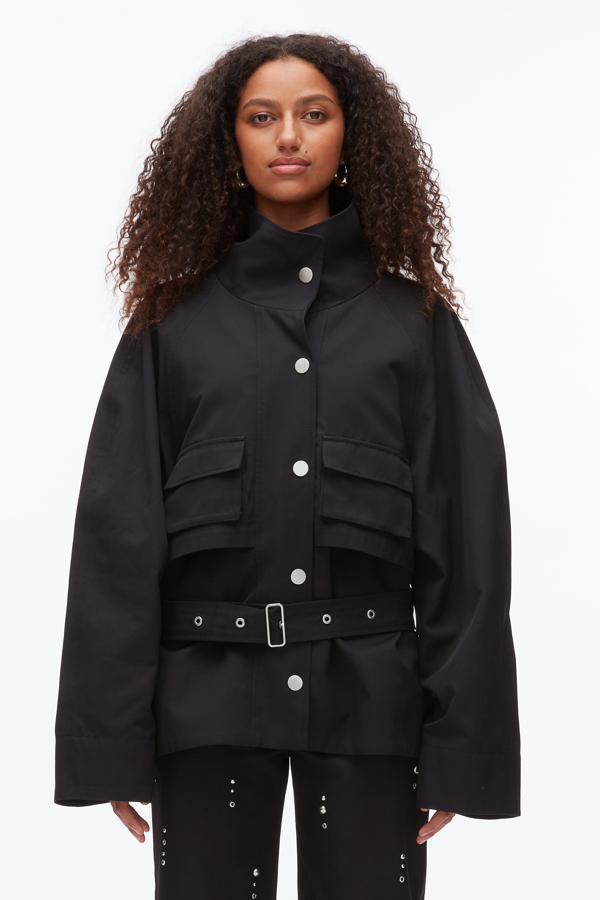 3.1フィリップリム　ナイロンジャケット　ブルゾン　パフスリーブ　オーバーサイズ Women's Sale Outerwear – 3.1 Phillip Lim