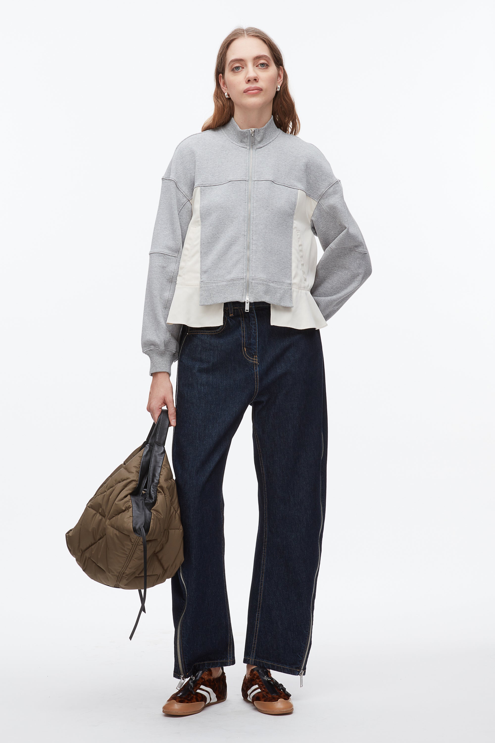 フィリップリム カシミヤ カシュクール Terry Hybrid Zip Up – 3.1 Phillip Lim