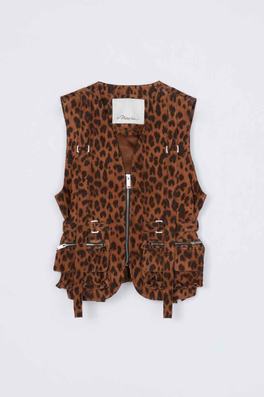 50s 60s leopard far vest レオパード　kodiak Leopard Print Field Vest – 3.1 Phillip Lim