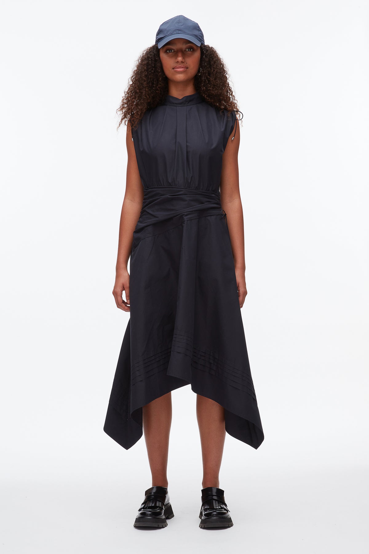 Ruched Handkerchief Dress