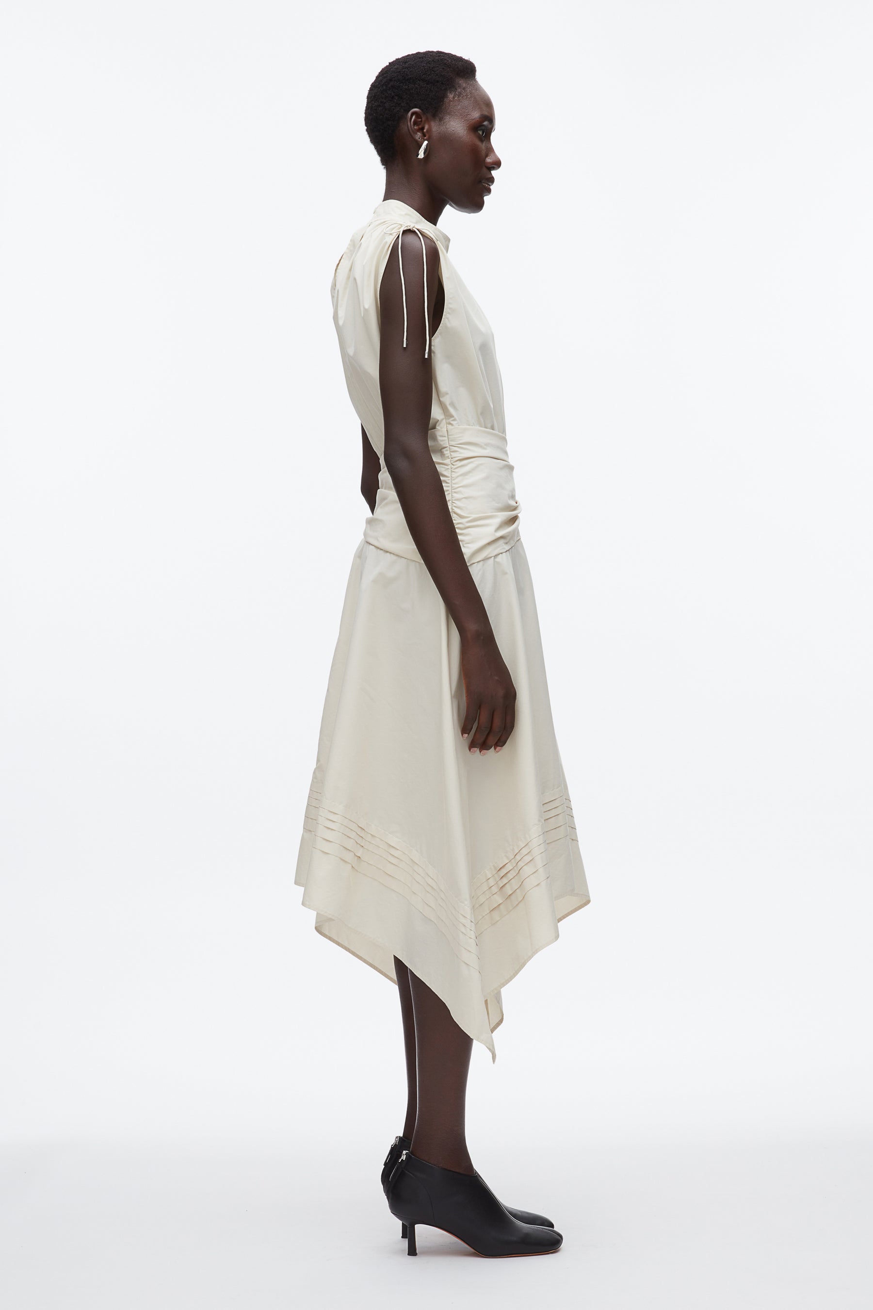 Ruched Handkerchief Dress