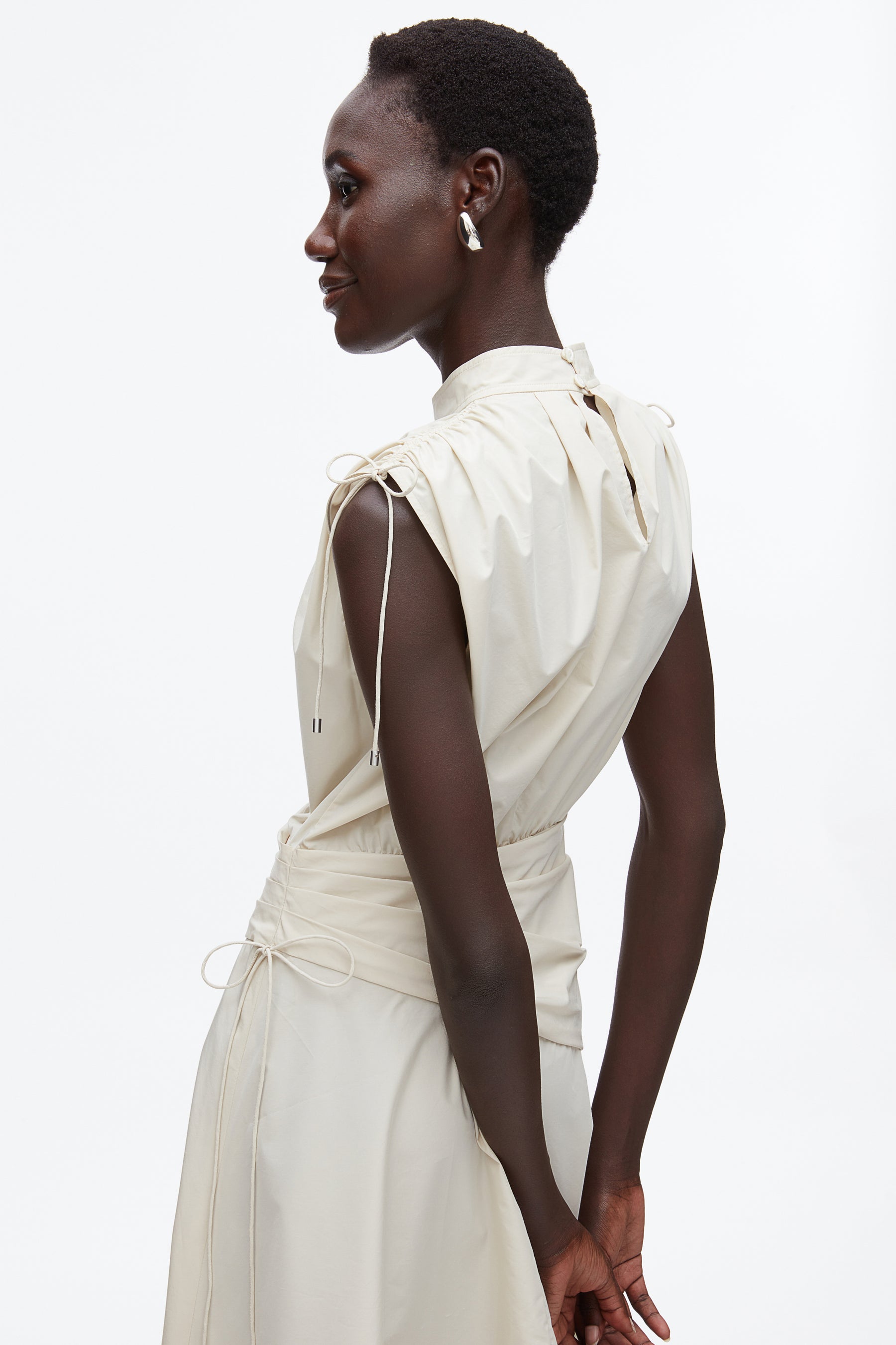 Ruched Handkerchief Dress
