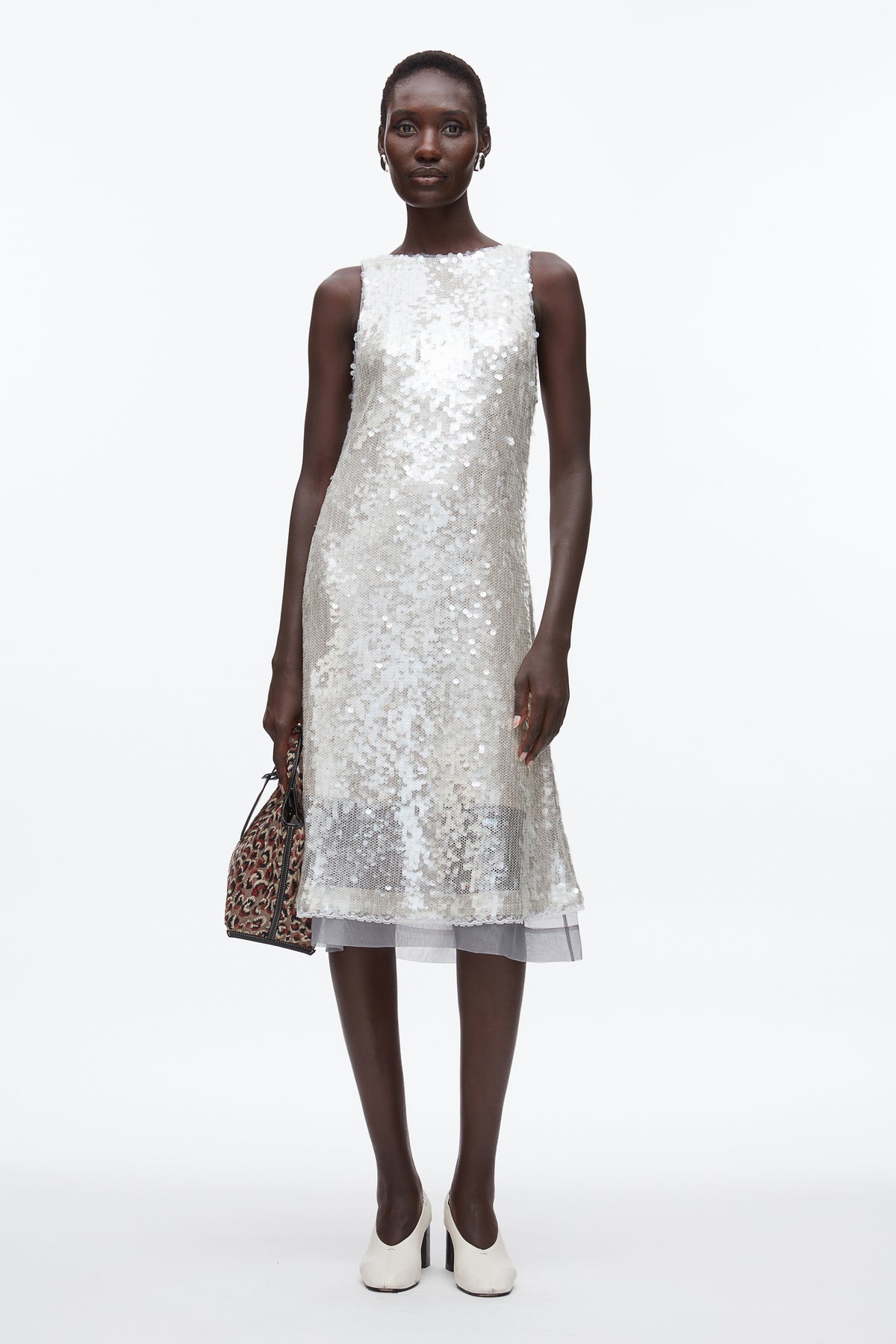 Sequin Tank Dress with Bow - FOG - 3.1 Phillip Lim Sequin Tank Dress with Bow - FOG - 3.1 Phillip Lim