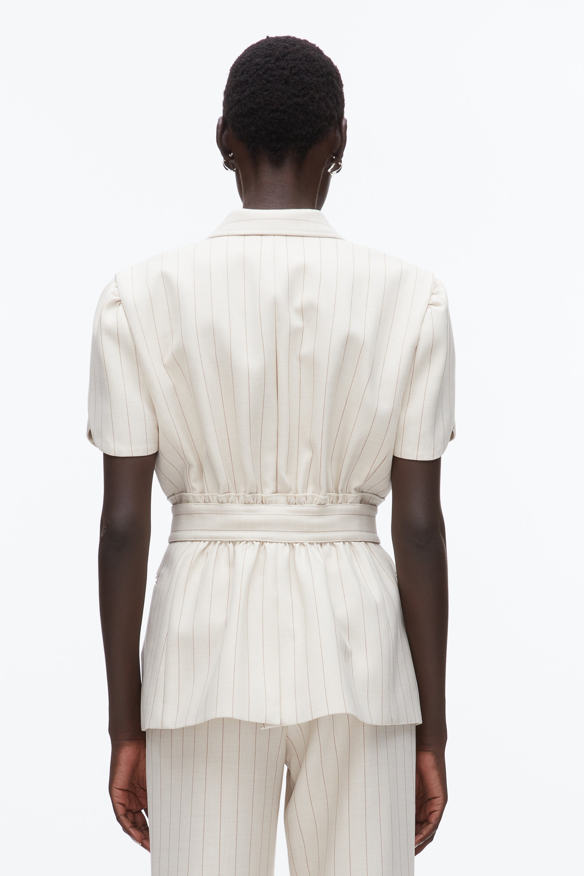 Pinstripe Tulip Sleeve Blazer – 3.1 Phillip Lim