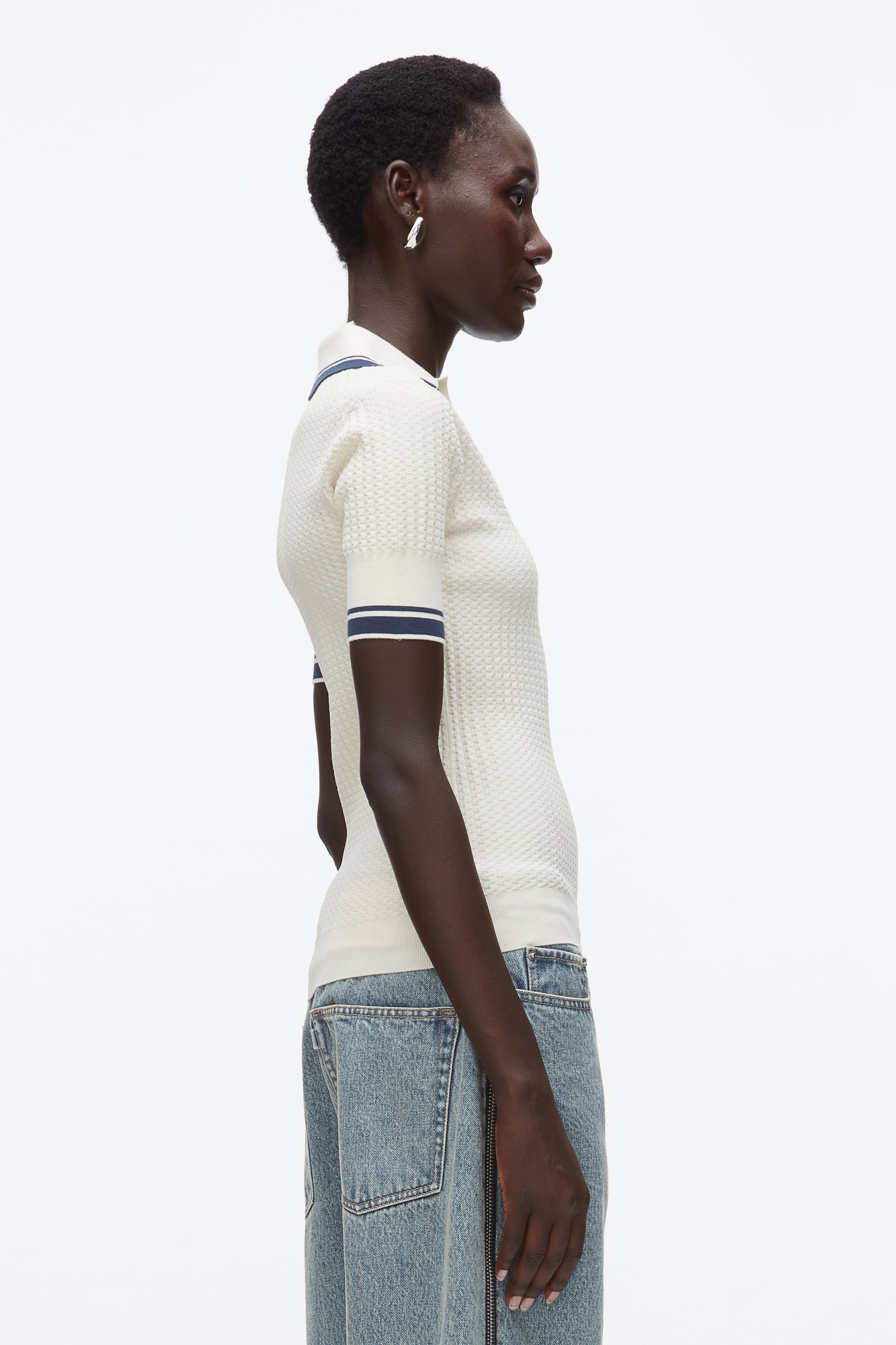 Textured Rib Fitted Polo – 3.1 Phillip Lim