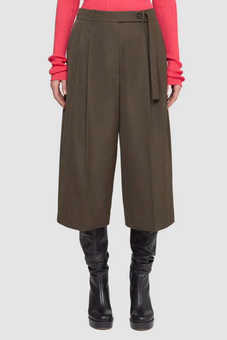 Cotton Poplin Pleated Culottes